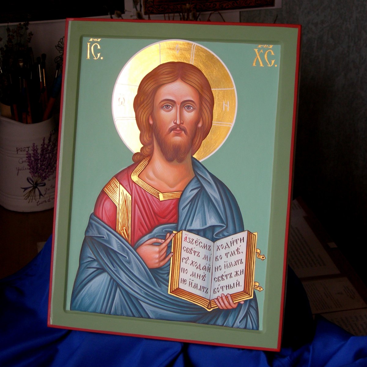 Образ Господа Иисуса Христа. Икона письма Игоря Маркова. Тверь 2023 год
