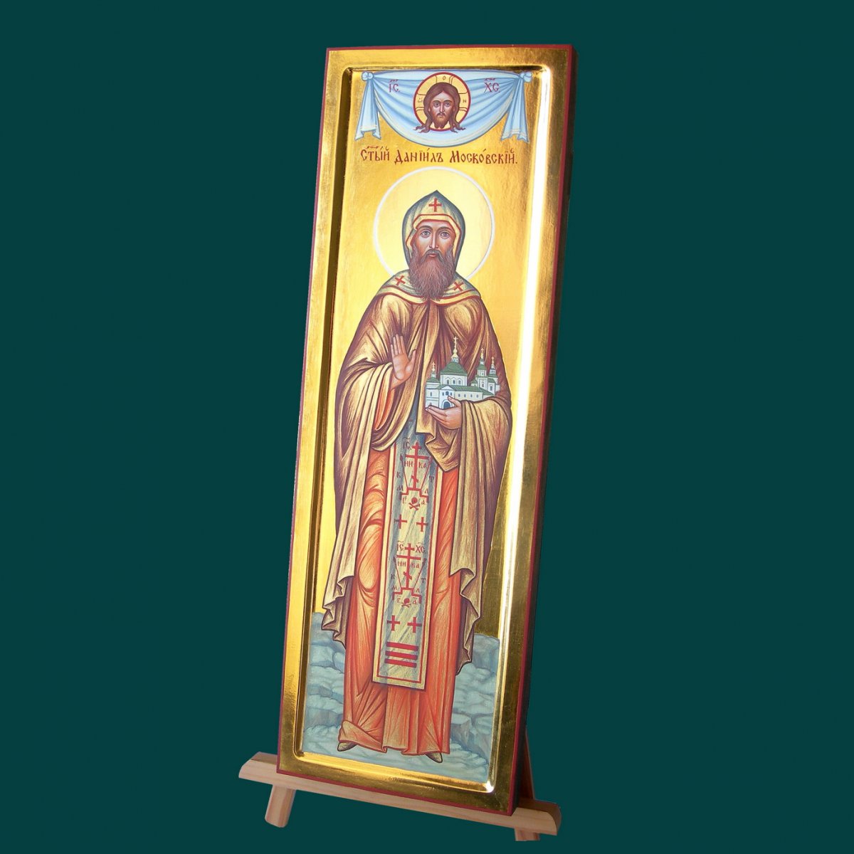 Мерная икона образ  благоверного князя Даниила Московского